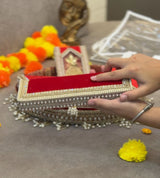 JODIDAARR ROYAL VERMILLION WEDDING SHAGUN THAL SET