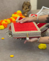 JODIDAARR ROYAL VERMILLION WEDDING SHAGUN THAL SET