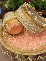 π Jodidaarr Royal Karwa Chauth Heavy Latkans β Designer Thali Decoration for Festive Elegance