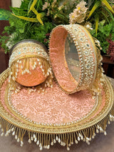 π Jodidaarr Royal Karwa Chauth Heavy Latkans β Designer Thali Decoration for Festive Elegance