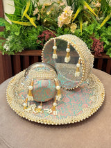 Jodidaarr Karwachouth Set – Premium Thali, Kalash & Accessories for a Royal Celebration