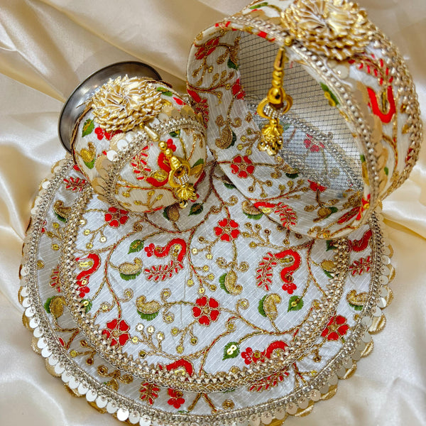 JODIDAARR MAJESTIC ELEGANCE KARWA CHAUTH PUJA SET