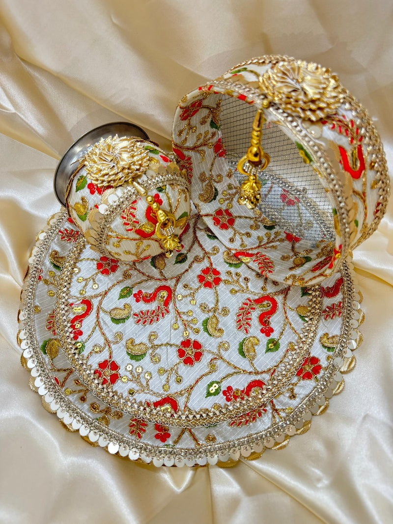 JODIDAARR MAJESTIC ELEGANCE KARWA CHAUTH PUJA SET