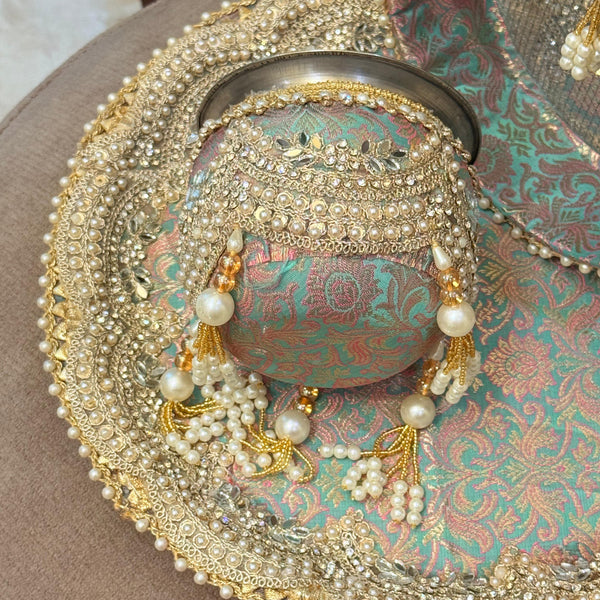 Jodidaarr Karwachouth Set – Premium Thali, Kalash & Accessories for a Royal Celebration